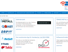 Tablet Screenshot of metallsoftware-nrw.de